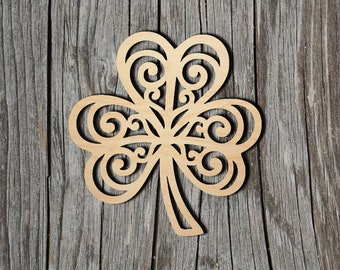 Clover Shape -  Laser Cut Unfinished Wood Cutout Shapes - Always check sizes and measure