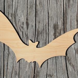 Bat Shape -  Laser Cut Unfinished Wood Cutout Shapes - Always check sizes and measure
