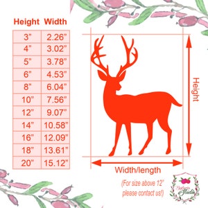 Buck - Deer Wood Cutout - Laser Cut Unfinished 1/8" Baltic Birch Plywood Shape - DIY Craft Supply image 3