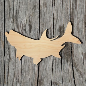 Fish - Laser Cut Out Unfinished Wood Craft Shape FSH39 Fish - Laser Cut Out Unfinished Wood Craft Shape FSH39