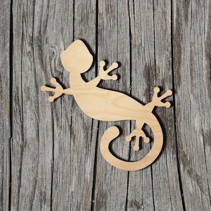 Lizard - Laser Cut Out Unfinished Wood Craft Shape REP47 Lizard - Laser Cut Out Unfinished Wood Craft Shape REP47