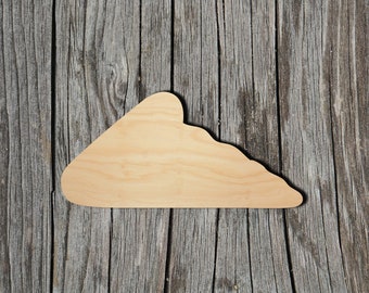 Pizza Slice - Food -  Laser Cut Unfinished Wood Cutout Shapes - Always check sizes and measure