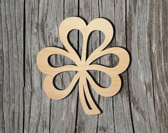 Clover Shape -  Laser Cut Unfinished Wood Cutout Shapes - Always check sizes and measure
