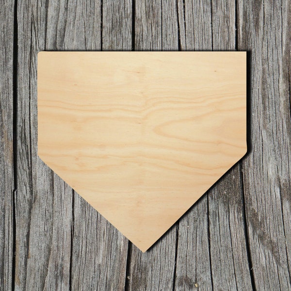 Home plate -  Laser Cut Unfinished Wood Cutout Shapes - Always check sizes and measure