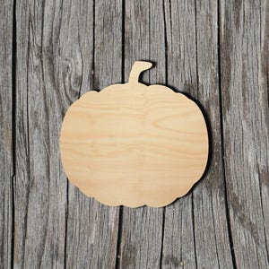 Pumpkin -  Laser Cut Unfinished Wood Cutout Shapes - Always check sizes and measure