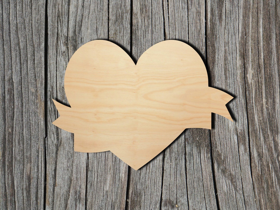 Heart Shape - Laser Cut Unfinished Wood Cutout Shapes - Always Check ...