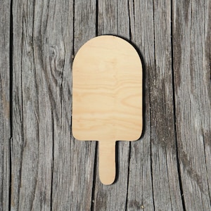 Popsicle -  Laser Cut Unfinished Wood Cutout Shapes - Always check sizes and measure