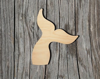 Mermaid Tail Kids Craft wood blank Kids wood shape Kids Birthday Party Craft DIY Unfinished Wooden Cutout Beginner Paint by Line