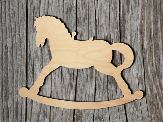 unfinished rocking horse