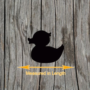 Rubber Duck - Laser Cut Unfinished Wood Cutout Shapes - Always check sizes and measure image 2