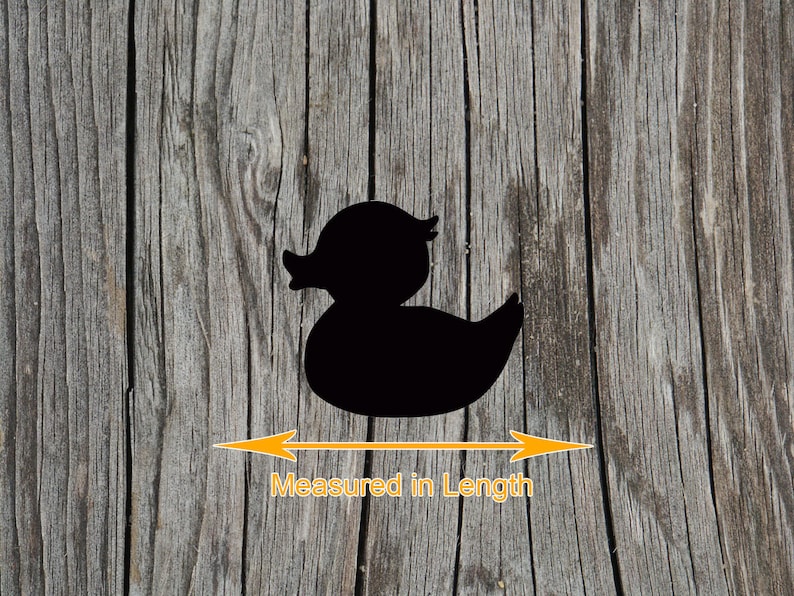 Rubber Duck - Laser Cut Unfinished Wood Cutout Shapes - Always check sizes and measure image 2