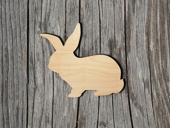 Rabbit Wildlife Laser Cut Unfinished Wood Cutout Shapes - Etsy