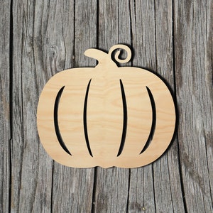 Pumpkin -  Laser Cut Unfinished Wood Cutout Shapes - Always check sizes and measure