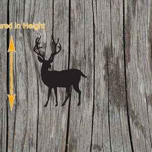 Buck - Deer Wood Cutout - Laser Cut Unfinished 1/8" Baltic Birch Plywood Shape - DIY Craft Supply image 2
