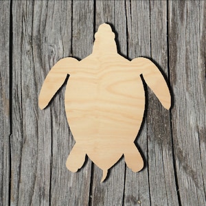 Turtle Shape -  Laser Cut Unfinished Wood Cutout Shapes - Always check sizes and measure