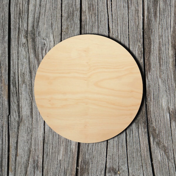 Circle Shape -  Laser Cut Unfinished Wood Cutout Shapes - Always check sizes and measure