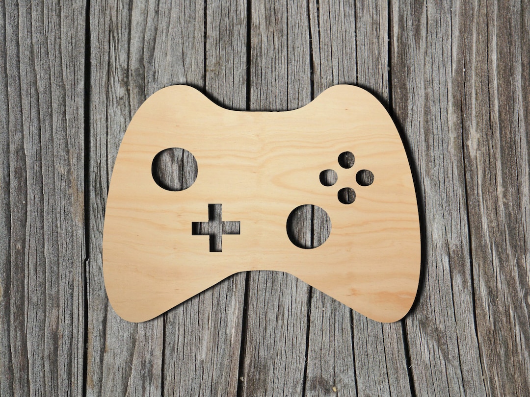 Game Controller Laser Cut Unfinished Wood Cutout Shapes Always Check