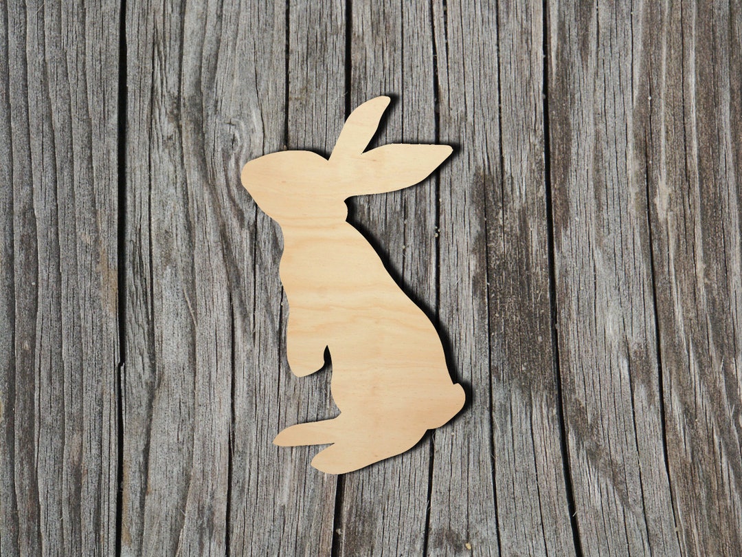 Rabbit Laser Cut Unfinished Wood Cutout Shapes Always Check Sizes and