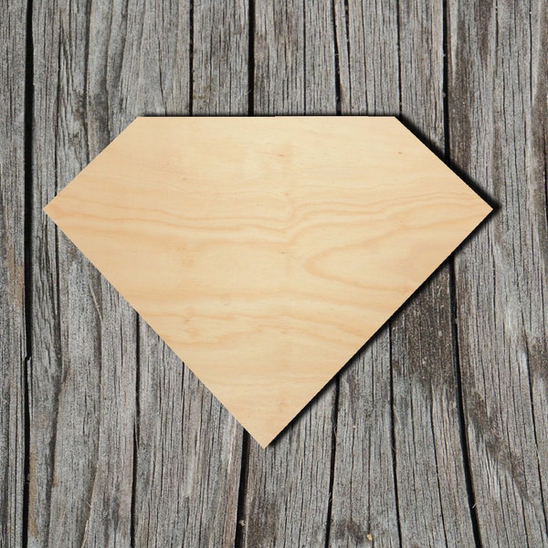 Diamond Shape -  Laser Cut Unfinished Wood Cutout Shapes - Always check sizes and measure