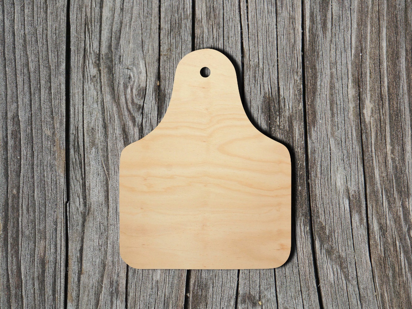 Cattle tag - Laser Cut Unfinished Wood Cutout Shapes - Always check sizes and measure