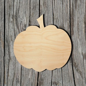 Pumpkin -  Laser Cut Unfinished Wood Cutout Shapes - Always check sizes and measure