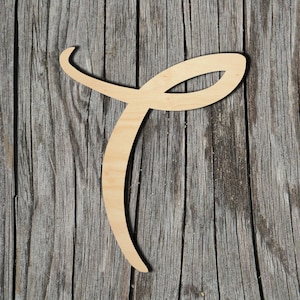 T - Letter - Disney Inspired - Laser Cut Unfinished Wood Cutout Shapes - Always check sizes and measure