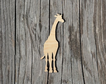 Giraffe -  Laser Cut Unfinished Wood Cutout Shapes - Always check sizes and measure