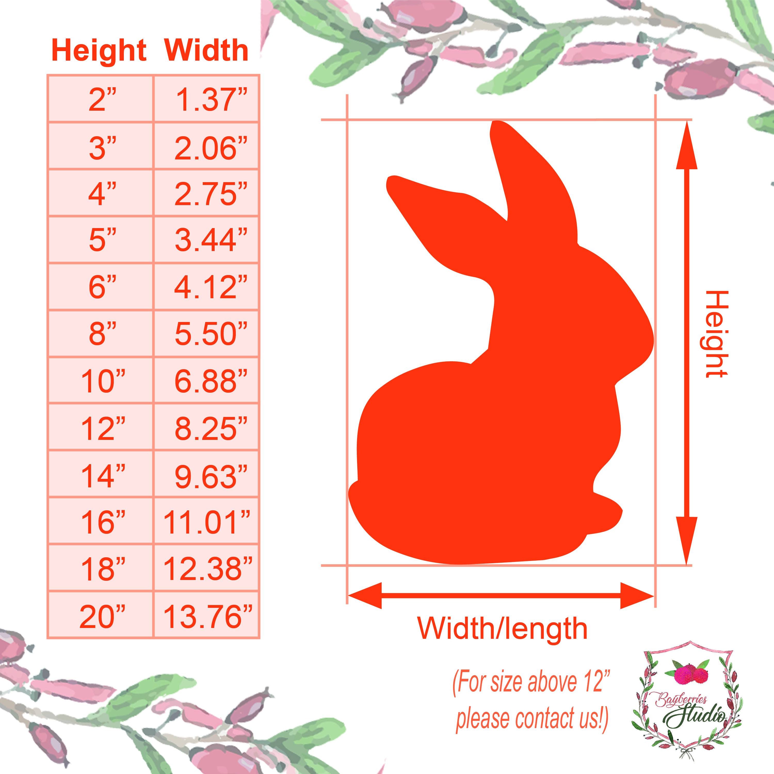 Rabbit Laser Cut Unfinished Wood Cutout Shapes Always - Etsy