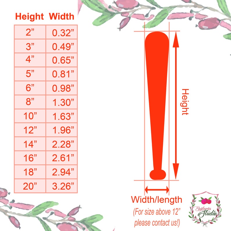 Baseball Bat Multiple Sizes Laser Cut Unfinished Wood Etsy