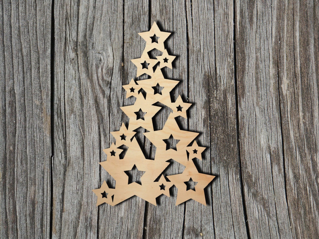 Christmas Tree Laser Cut Unfinished Wood Cutout Shapes Always Check