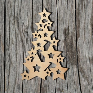 Christmas Tree -  Laser Cut Unfinished Wood Cutout Shapes - Always check sizes and measure