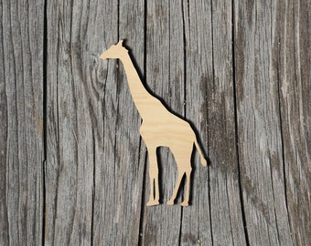 Giraffe -  Laser Cut Unfinished Wood Cutout Shapes - Always check sizes and measure