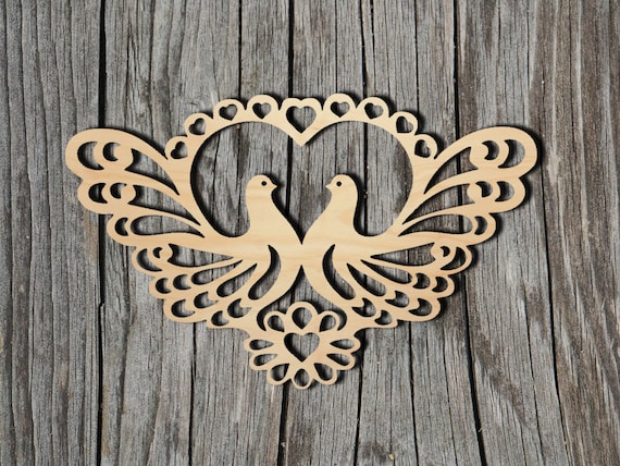 Heart - Laser Cut Out Unfinished Wood Craft Shape HRT12 Heart - Laser Cut Out Unfinished Wood Craft Shape HRT12