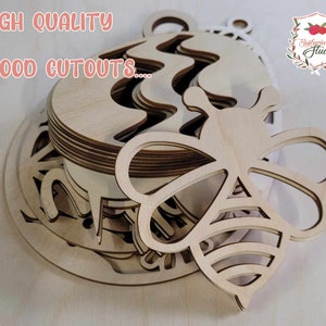 Rubber Duck - Laser Cut Unfinished Wood Cutout Shapes - Always check sizes and measure image 9