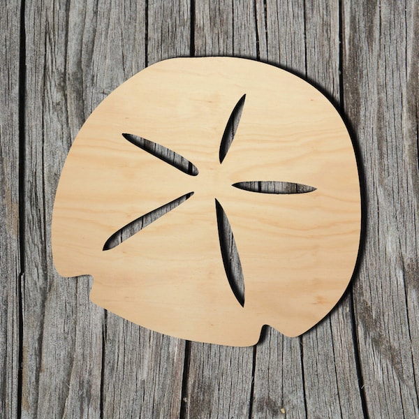 Sand Dollar Shape -  Laser Cut Unfinished Wood Cutout Shapes - Always check sizes and measure