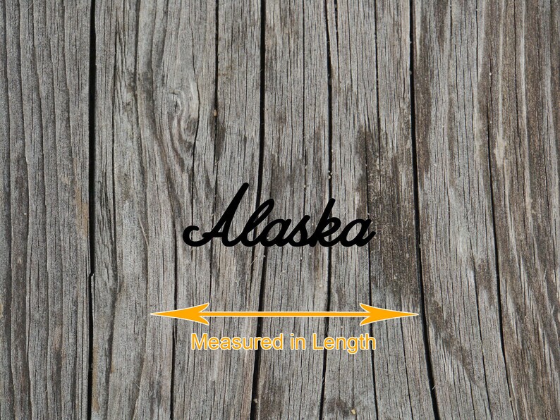 Alaska Wood Sign - Laser Cut Unfinished Wood Cutout Shapes - Always ...