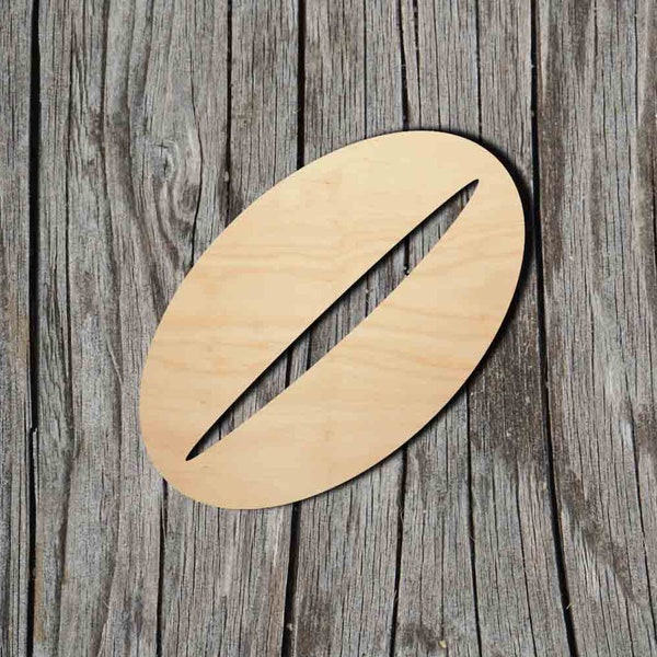 Coffee Bean Shape -  Laser Cut Unfinished Wood Cutout Shapes - Always check sizes and measure