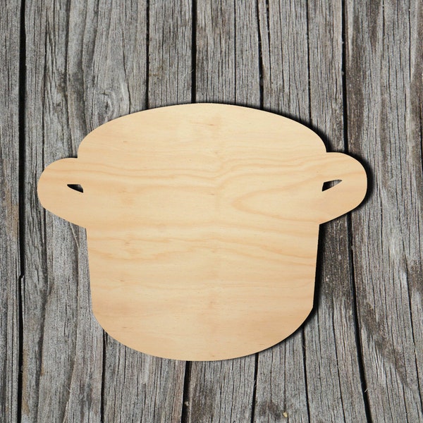 Cooking Pot -  Laser Cut Unfinished Wood Cutout Shapes - Always check sizes and measure