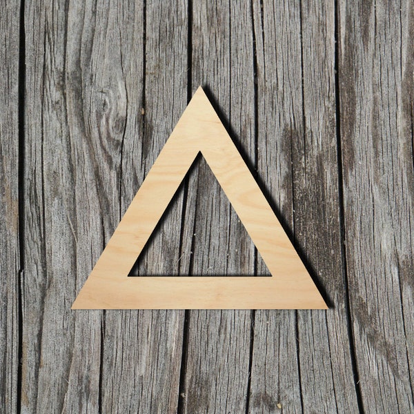 Triangle - Controller Button -  Laser Cut Unfinished Wood Cutout Shapes - Always check sizes and measure