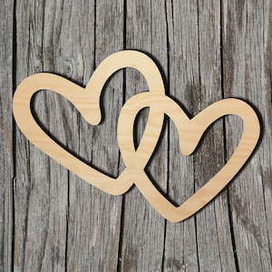 Heart Shape - Multiple Sizes - Laser Cut Unfinished Wood Cutout Shapes