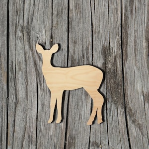 Deer shape - Laser Cut Unfinished Wood Cutout Shapes - Always check sizes and measure