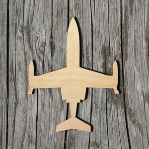 Plane Shape -  Laser Cut Unfinished Wood Cutout Shapes - Always check sizes and measure
