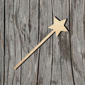 Wand Shape - Laser Cut Unfinished Wood Cutout Shapes - Always check sizes and measure