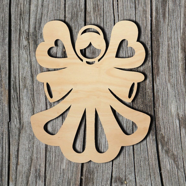 Angel -  Laser Cut Unfinished Wood Cutout Shapes - Always check sizes and measure
