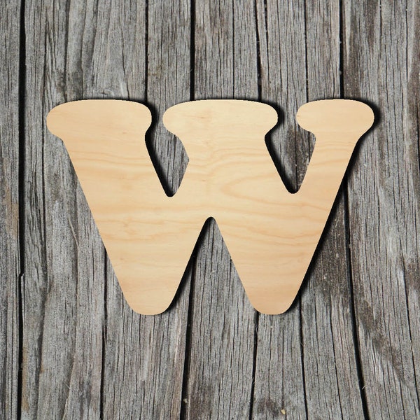 Wood Letter W - Etsy