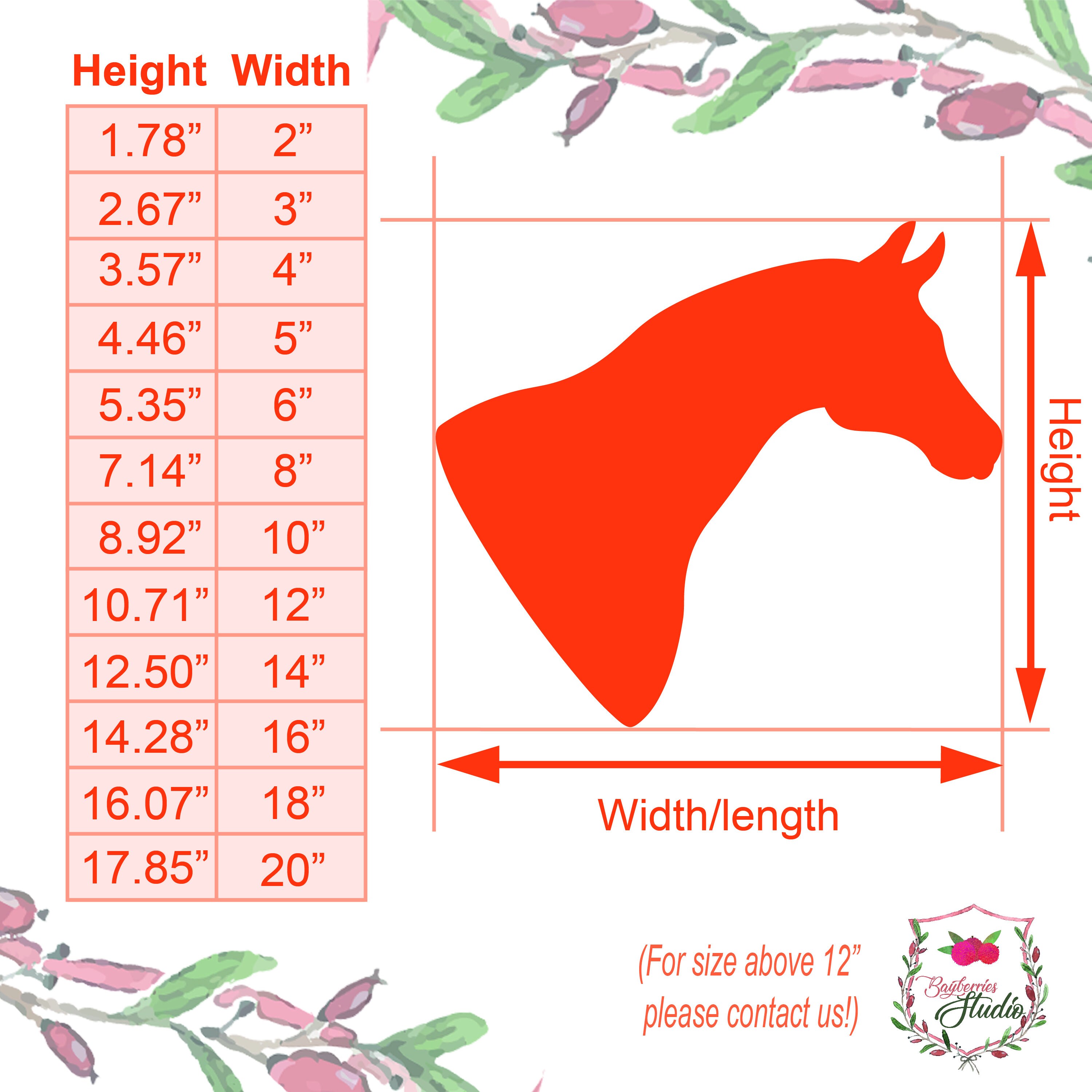 Horse Head Shape Multiple Sizes Laser Cut Unfinished Wood Etsy