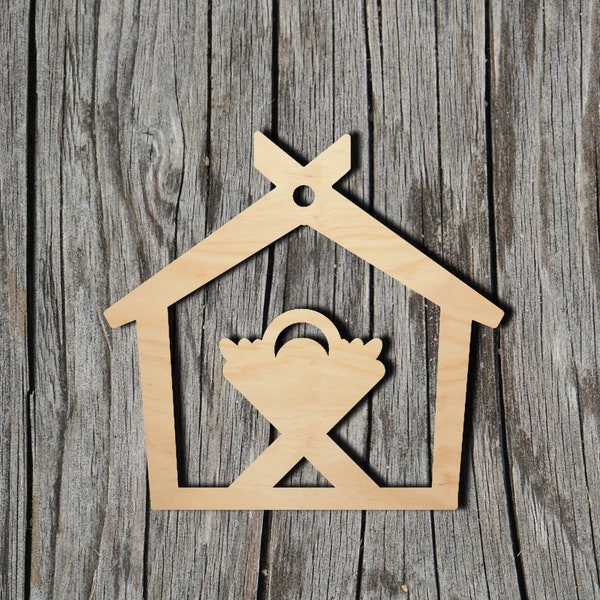 Christmas ornament - Laser Cut Unfinished Wood Cutout Shapes - Always check sizes and measure