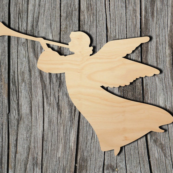 Angel Shape -  Laser Cut Unfinished Wood Cutout Shapes - Always check sizes and measure