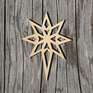 Star -  Laser Cut Unfinished Wood Cutout Shapes - Always check sizes and measure