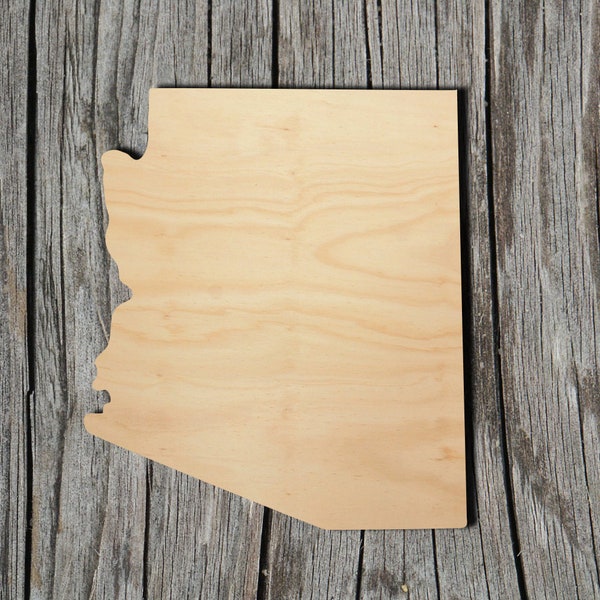 Arizona State -  Laser Cut Unfinished Wood Cutout Shapes - Always check sizes and measure